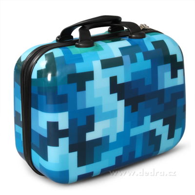 Kufr příruční menší blue tetris 32 x 14 x 24 cm