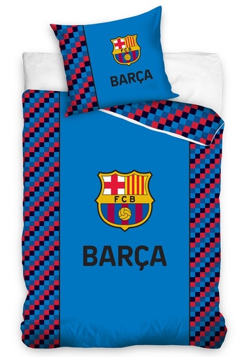 Fotbalové povlečení FC Barcelona Small Cubes 70x90,140x200 cm - zobrazit detaily
