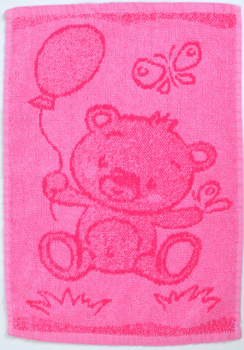 Dtsk runk Bear pink 30x50 cm rov <br>49 K/1 ks