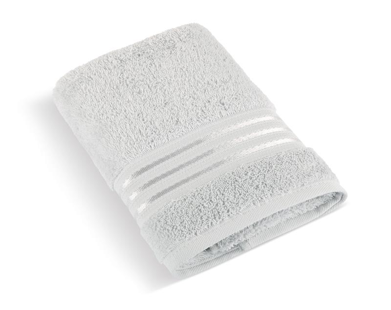 Froté ručník Linie 50x100 cm světle šedá