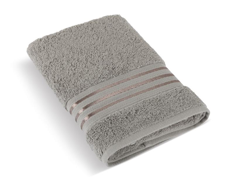 Froté ručník Linie 50x100 cm tmavě šedá