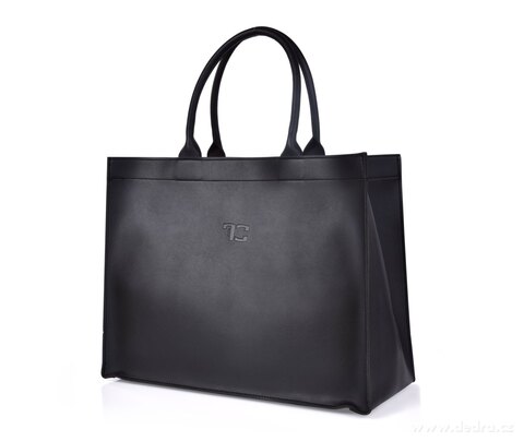 FC SHOPPER BAG černá elegantní taška š 40 x h 18 x v 32 cm (s uchy cca 50 cm)