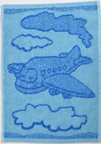 Fotografie Dětský ručník Plane blue 30x50 cm modrá