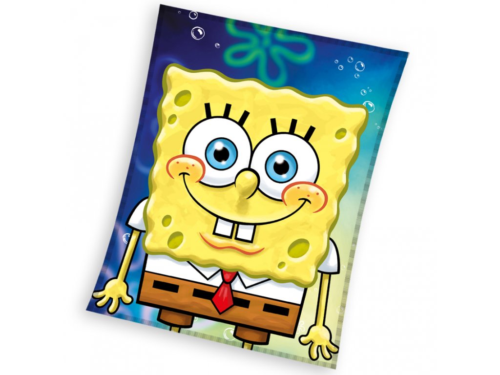 Dětská deka Veselý Sponge Bob 110x140 cm