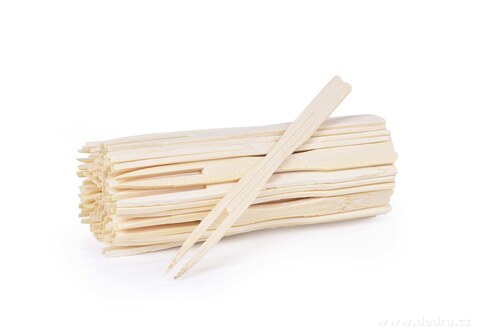 70 ks bambusov vidliky - napichovtka na chuovky, GoEco, kompostovateln 