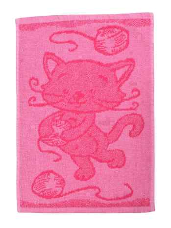 Dětský ručník Cat pink 30x50 cm růžová