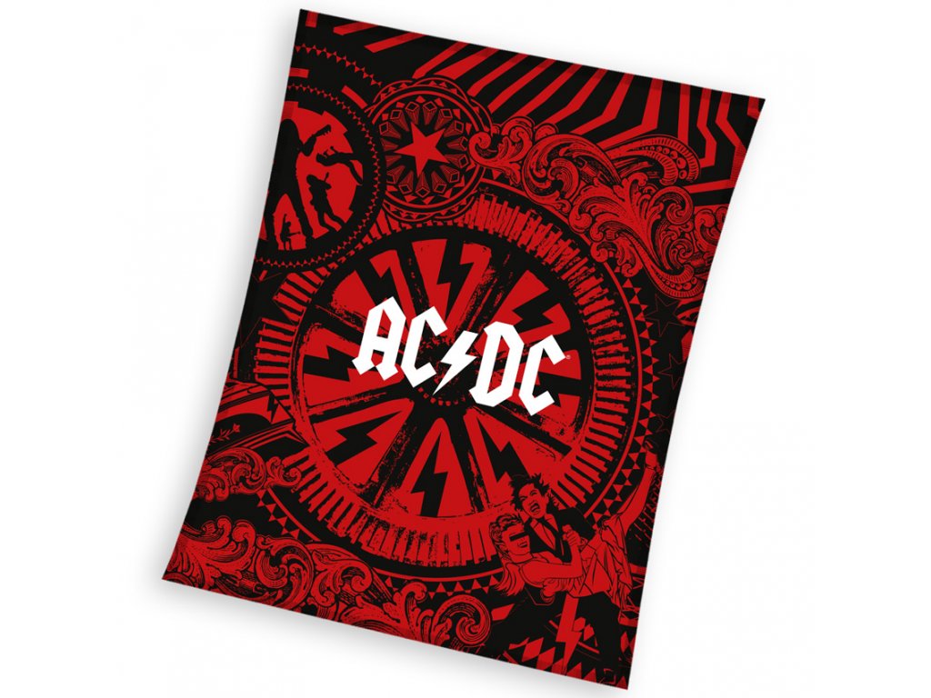 Mikroplyov deka AC/DC Black Ice  150x200 cm
