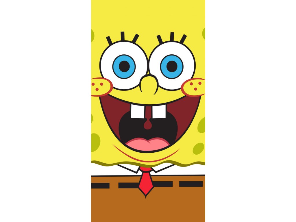 Dětská osuška Sponge Bob Face 70x140 cm