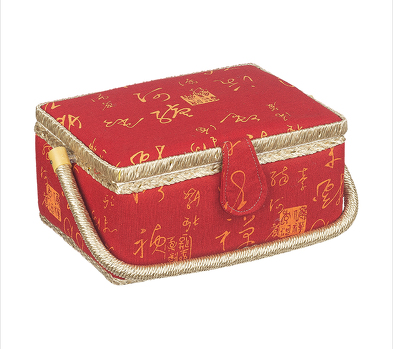 BOX na šití 24x17,5x13 cm červený