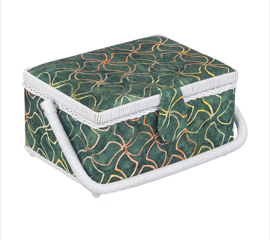 BOX na šití 24x17,5x13 cm zelený