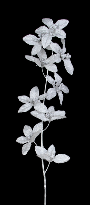 Kvty orchideje dlka cca 90 cm stbrn 