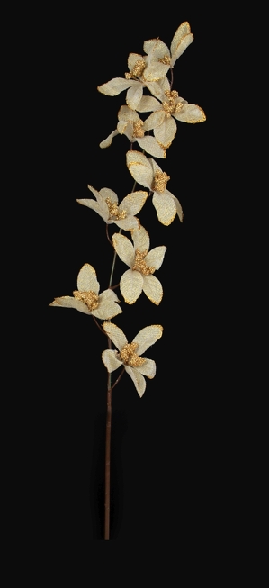 Kvty orchideje dlka cca 90 cm zlat 