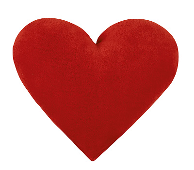 Polštářek Srdce 42x48 cm červená