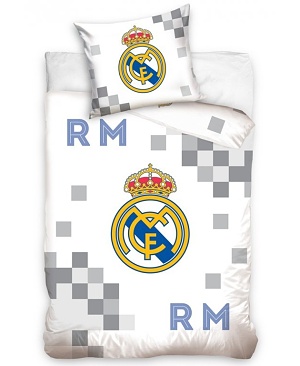 Povlečení Real Madrid Dados Grey 70x80,140x200 cm - zobrazit detaily