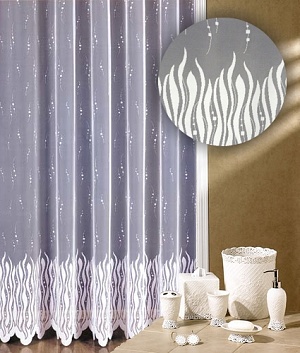 Záclona Plamínky výška 210 cm - zobrazit detaily