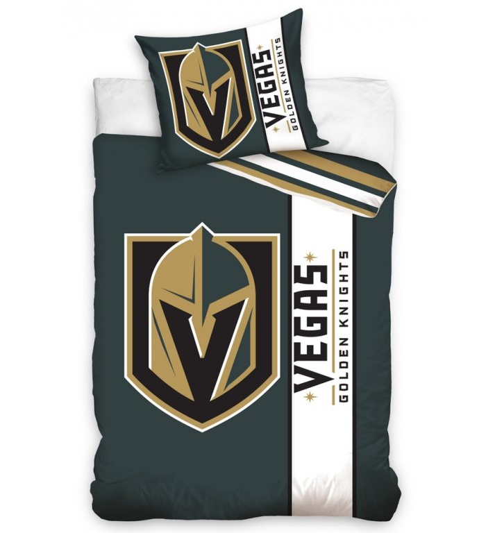 Povlečení NHL Vegas Golden Knights Belt 70x90,140x200 cm šedá <br>699 Kč/1 ks
