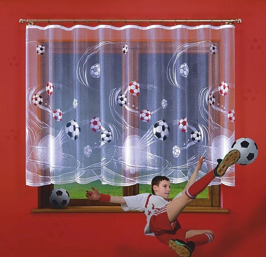 Záclona Fotbal výška 150 cm